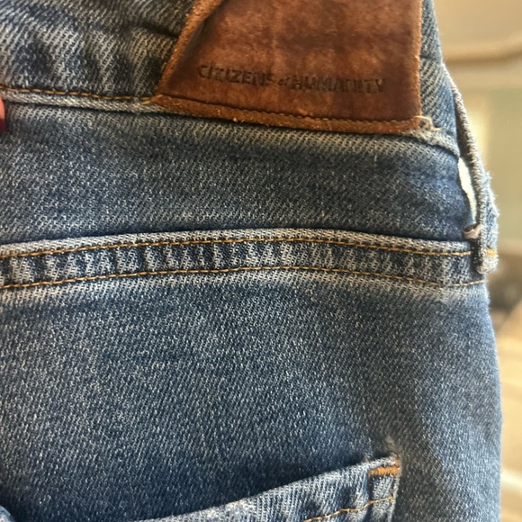 Citizens of Humanity “Charlotte” High‑Rise Straight Jeans — Size 30, Dark Wash - Picture 8 of 8